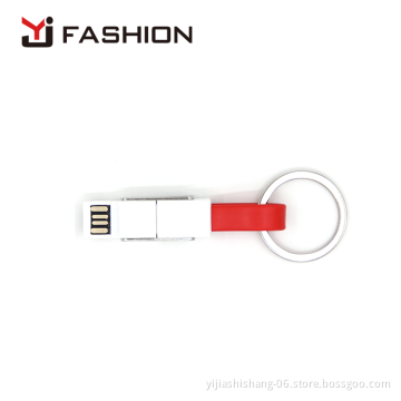 Yijiashishang New promotional gift 4 in 1 keychain usb data charging kable cable charger with OTG function work for all phones